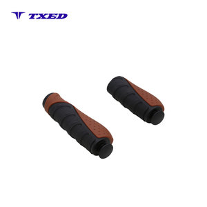 Poignées de guidon de vélo <span class=keywords><strong>VELO</strong></span> ergonomiques antidérapantes en TPR, diamètre intérieur 22,2 mm, 130 mm/92 mm, imperméables, pour vélo urbain longue distance - Product Image 1