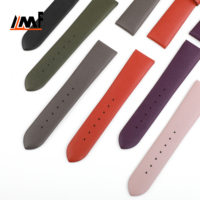 Bracelet de montre en cuir Nappa doublé Hermas, motif litchi, multicolore, résistant, de qualité supérieure, fournisseur Ming Fung