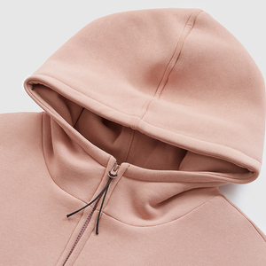 Veste ample en molleton de coton épais 350G de haute qualité, multicolores, avec fermeture éclair haute, couleur unie, coupe oversize pour homme - Product Image 6