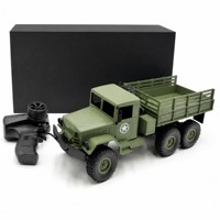 Camion militaire RC à l'échelle 1/16, camion de transport militaire 6x6, véhicule télécommandé tout-terrain, camion d'escalade tout-terrain, jouet pour enfants