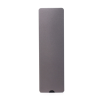 Control Remoto por Voz IR RF de 9 Teclas para Smart TV Android, Certificado CE ROHS, Color Plata y Negro, Modelo de Aleación de Aluminio para Electrodomésticos