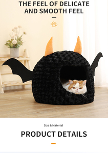 Cama Rectangular Elevada para Perros Witter 2024, Diseño Encantador, Patrón Sólido, Poliéster Ecológico - Product Image 3