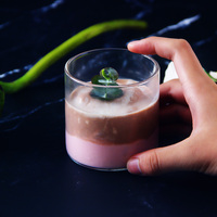 Gobelet en verre cylindrique droit réutilisable et durable, bol à dessert en verre transparent pour parfait, crème glacée, bubble tea, maison, café