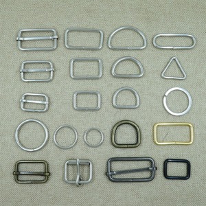 Metal D Ring Buckle <b>Square</b> Buckle D Ring Buckle <b>Adjustable</b> Bag Hardware Accessories For Clothing And Bags Classic Style - Product Image 1