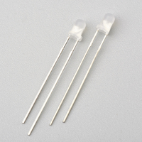 Diodes LED de couleur jaune de 3 mm, prix d'usine LED, diode électroluminescente de 586 à 590 nm