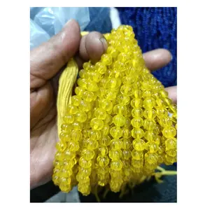 印度制造商提供的最优质珠宝制作南瓜玻璃珠热销产品