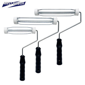 <span class=keywords><strong>Rodillo</strong></span> de Pintura con Marco de Alambre ANST de 7, 9 y 10 Pulgadas, 5 Alambres, Varilla de 6 mm de Diámetro, Acero Inoxidable Galvanizado, Industrial, DIY, OEM, Personalizado - Product Image 1