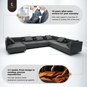 उच्च गुणवत्ता वाले इतालवी लक्जरी सोफे कारखाने विंटेज डिजाइन मजबूत शैली बैकरेस्ट सोफे आधुनिक फैशन संयोजन अनुभागीय सोफा - Product Image 5