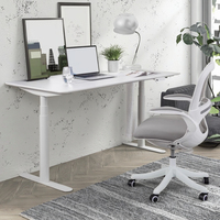 Bureau debout intelligent à moteur unique Design moderne avec cadre de bureau élévateur électrique à hauteur réglable en métal