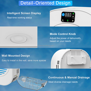 Deshumidificador de Secado de Ropa con Pantalla Digital de Humedad OEM de la Mejor Calidad para Proteger los Muebles, Temperatura Inteligente - Product Image 4