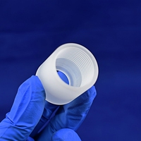 Composants en quartz fondu SiO2 de haute pureté 99,99 %, tube de quartz à joint usiné avec précision, réacteur en quartz résistant à la chaleur