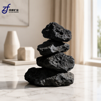 Pierres volcaniques naturelles rouges et noires pouvant être mélangées, utilisées pour le traitement de l'eau dans le jardinage et l'aménagement aquatique des aquariums