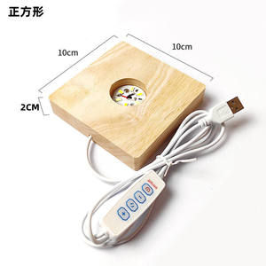 Căn cứ bằng gỗ <span class=keywords><strong>LED</strong></span> Đèn Thông tư <span class=keywords><strong>LED</strong></span> gỗ cơ sở ánh sáng chiếu sáng vòng căn cứ bằng gỗ - Product Image 5