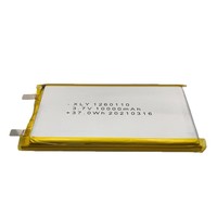Baterai Lithium Polimer 3.7V 10000mAh 1260110 10Ah Power Bank dengan Kapasitas Nyata 100% untuk Ponsel, Kompatibel dengan GPS