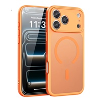Coque de téléphone magnétique effet mat Factory Skin-Feel pour iPhone 17 16 15 14 Pro Max 17 Air avec protection d'objectif