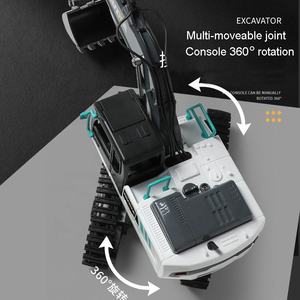Nuovo 2 in 1 Huina 9 canali simulazione rc costruzione escavatore dumper telecomando lega ingegneria veicolo giocattolo per ragazzo - Product Image 3