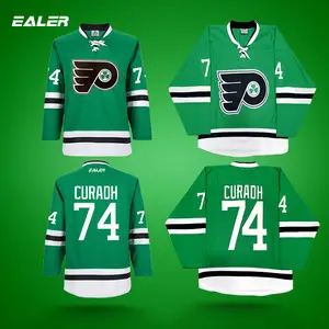 Hockey Jersey Men Wholesale Men's Ice Hockey Jersey Custom Sublimated Logo Practice Long Sleeve Hockey For Men