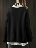 Cardigan décontracté à manches longues et col rond, respirant, tricoté pour le printemps, avec boutons colorés pour femme
