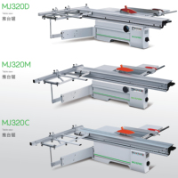 Scie à panneaux horizontale à table coulissante numérique industrielle CNC MJ320DK, moteur 5,5 kW, 380 V