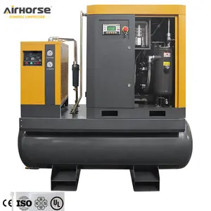 AirHorse Low Noise 7.5KW 10HP Air Compressor 30 Cfm Screw Air Compressor For laser machine