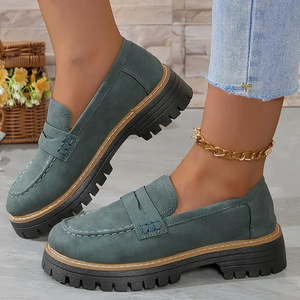 Nuove <span class=keywords><strong>Scarpe</strong></span> da Donna Lefer Casual Stile Inglese con Tacco Spesso e Suola Alta, Collezione Primavera-Autunno 2026 - Product Image 5