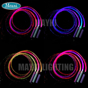 Fouet lumineux à fibres optiques LED 7 couleurs, jouet de rave, pour soirées dansantes et festivals de musique, super lumineux - Product Image 4
