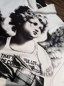 Venta caliente de alta calidad 100% algodón que es un montón de COUPH SYRUP High Street Alphabet Trendy Brand Loose Casual Hoodie - Product Image 5