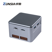 Mini PC Zunsia Jasper Lake Intel N5105/N6006 con 4 Puertos Ethernet, TPM2.0, 4 LAN, Nuc, para Entretenimiento 4K, TV Box