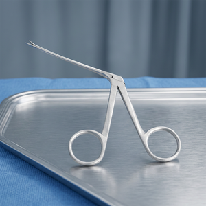 Micro-pince alligator dentée de 3,5 pouces, instrument chirurgical manuel ORL - Product Image 3