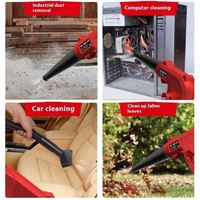 Souffleur d'air et aspirateur sans fil 2 en 1 Dépoussiéreur électrique pour ordinateur Dépoussiéreur de feuilles Outils électriques Balayeuse de nettoyage