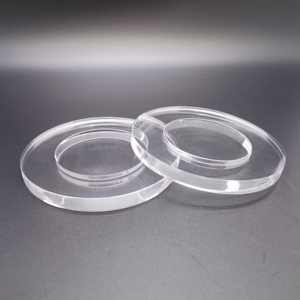 High Precision Custom Laser Cutting Acrylic Round Transparent Plastic Part CNC Machining Service