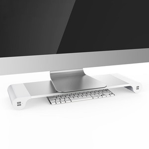 Support d'écran multifonctionnel en aluminium pour ordinateur portable avec hub de charge USB et organisateur de rangement pour clavier - Product Image 3