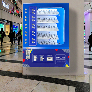 Factory Direct Supply Small Automatic Vending Machine with Coin/Bill/Credit Card Payment 20-150 Snack Capacity 1 Year Warranty