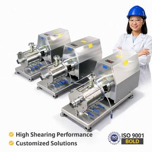 Pompe émulsifiante homogénéisatrice à cisaillement élevé en ligne à trois étages pour applications alimentaires – Pompes émulsifiantes sanitaires à trois étages - Product Image 4