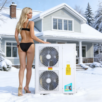 HVAC-systeem lucht-water warmtepomp EVI volledig DC-inverter hybride AC/DC zonne-warmtepomp met WIFI automatische R410A klasse A+++