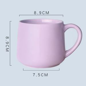 M Wholesale Macaron Color <strong>Can</strong> Be <strong>Customized</strong> logo Big Belly Cup Ceramic Couple Household Water Cup With <strong>Handle</strong> Mugs - Product Image 5