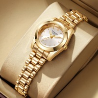 Montre à quartz pour femme avec bracelet en alliage, écologique, 30 mm, cadran minimaliste, petite montre de luxe légère pour le travail et les loisirs, élégante et tendance
