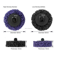 Disque à changement rapide de 50 mm (2 pouces) avec support en plastique pour le meulage et l'élimination de la rouille