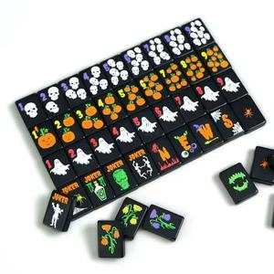 Custom 4-player American Halloween Mahjong Tiles with Spiders <b>Themed</b> <b>Set</b> Modern Portable Luxury - Product Image 2