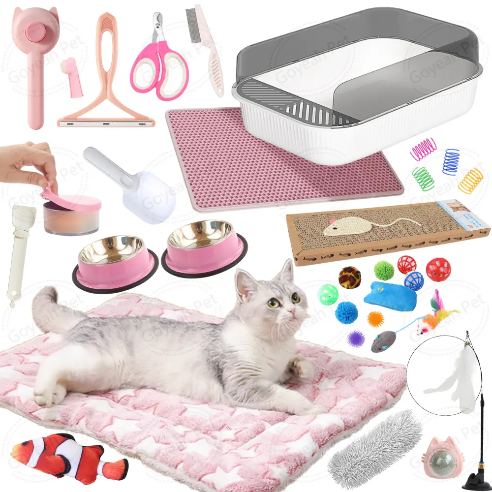 Kitten Nguồn cung cấp Starter Kit 34 pcs Thiết lập của mèo yếu tố cần thiết và mèo công cụ