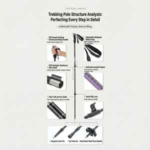 <span class=keywords><strong>Bastones</strong></span> <span class=keywords><strong>de</strong></span> Trekking <span class=keywords><strong>Plegables</strong></span> Ultraligeros <span class=keywords><strong>de</strong></span> Aluminio 7075 <span class=keywords><strong>de</strong></span> 3 Secciones, Bastón <span class=keywords><strong>de</strong></span> Senderismo con Longitud Ajustable <span class=keywords><strong>de</strong></span> 135 cm, Bloqueo Externo <span class=keywords><strong>de</strong></span> Carbono y Tungsteno - Product Image 3