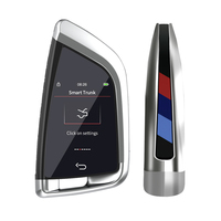 Clé de voiture, démarrage à une touche, contrôle par smartphone, entrée confortable. Clé LCD intelligente, matériau en alliage haut de gamme, écran tactile premium