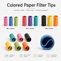 Embouts de filtre en papier blancs personnalisés avec logo, taille King Size, jetables, pour cigares, avec cône en papier naturel, 109 mm