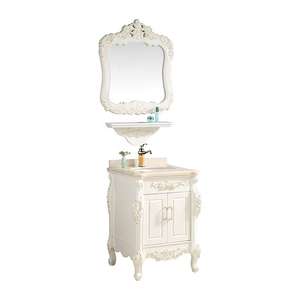 Mobile da Bagno Moderno in PVC Bianco con Chiusura Ammortizzata, Stile Europeo di Lusso per Hotel e Appartamenti - Product Image 4