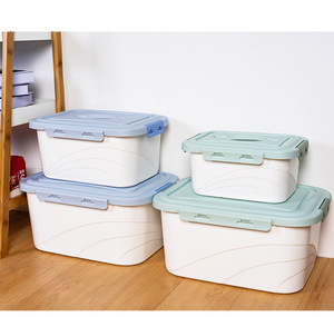 Rectangle de cuisine 17L, récipient de stockage de jouets alimentaires empilables en plastique solide et coloré avec poignée pour enfants - Product Image 1