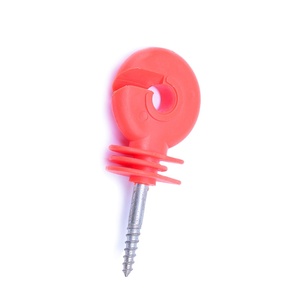Isolatore ad anello in plastica nero per recinzione elettrica da fattoria con vite per recinzione elettrica - Product Image 4