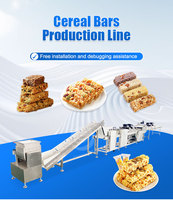 Ligne de machines de moulage multifonctionnelle à haute production pour barres/boules de céréales, croustilles de riz, boules de sésame et snacks aux noix, 50-180 kg/h