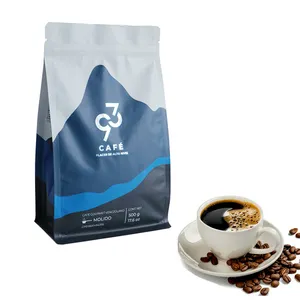 Atacado Sacos Personalizados 500g 1kg Side Gusset Moisture Proof Coffee Bag Pouch 12oz Coffee Bean Embalagem Sacos