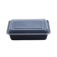 Boîte à repas jetable en plastique réutilisable en PP pour pizza et salade