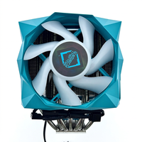 Refroidisseur d'air double CPU X7 avec ventilateur de refroidissement 4 broches de 120 mm/140 mm compatible LGA1200/2066 et AMD AM4/FM1